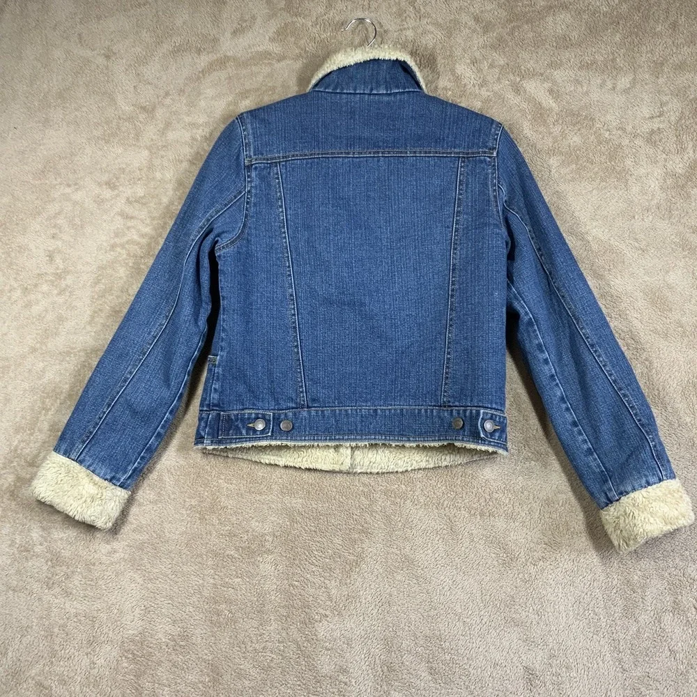 VTG Gap Kids‎ XXL Sherpa Lined Denim Jacket Chore Barn Coat EUC